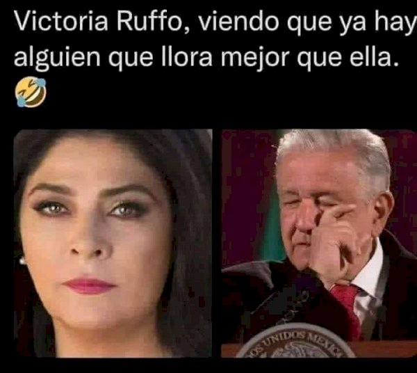 Victoria Rufo Meme Victoria Rufo viendo que alguien llora mejor que ella | La Opción de ...