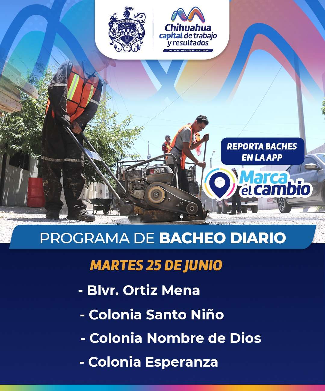 Bachean tres colonias y el boulevard Ortiz Mena