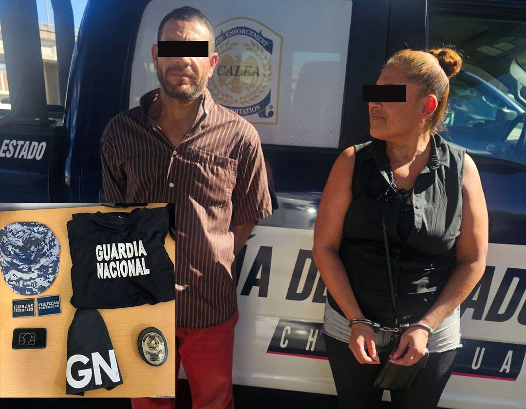 Detienen a pareja acusada de usurpación de funciones