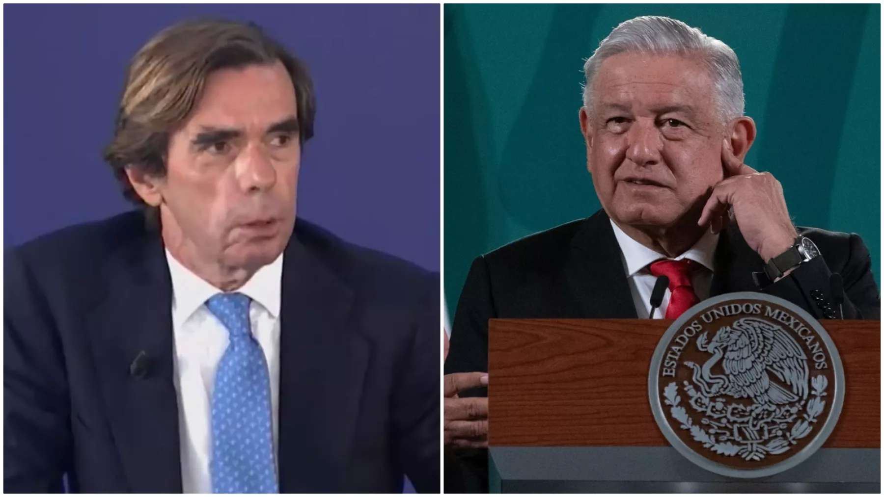 Aznar expresidente de España ironiza sobre los apellidos de Amlo
