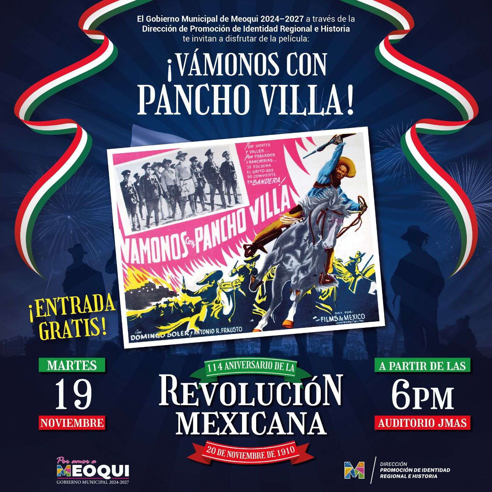 Preparan película Vamos con Pancho Villa en Meoqui