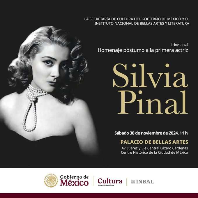 Preparan homenaje a Silvia Pinal en Bellas Artes este sábado