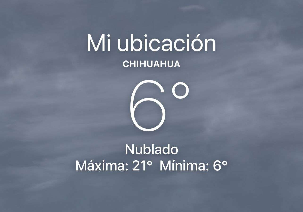 Amanece nublado con temperatura de 6°C