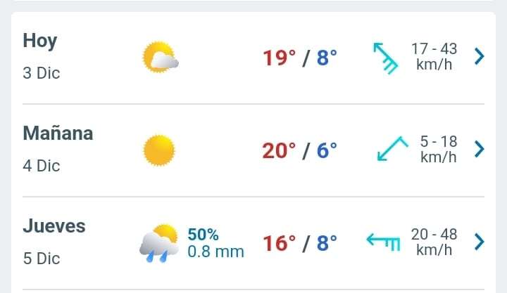 Prevén día parcialmente nublado con temperatura hasta de 19°C