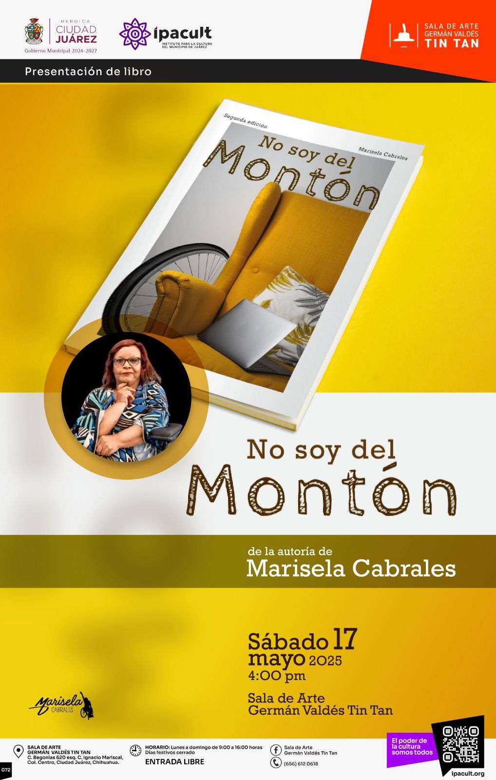 Presentarán No soy del Montón en la sala de arte Tin Tan
