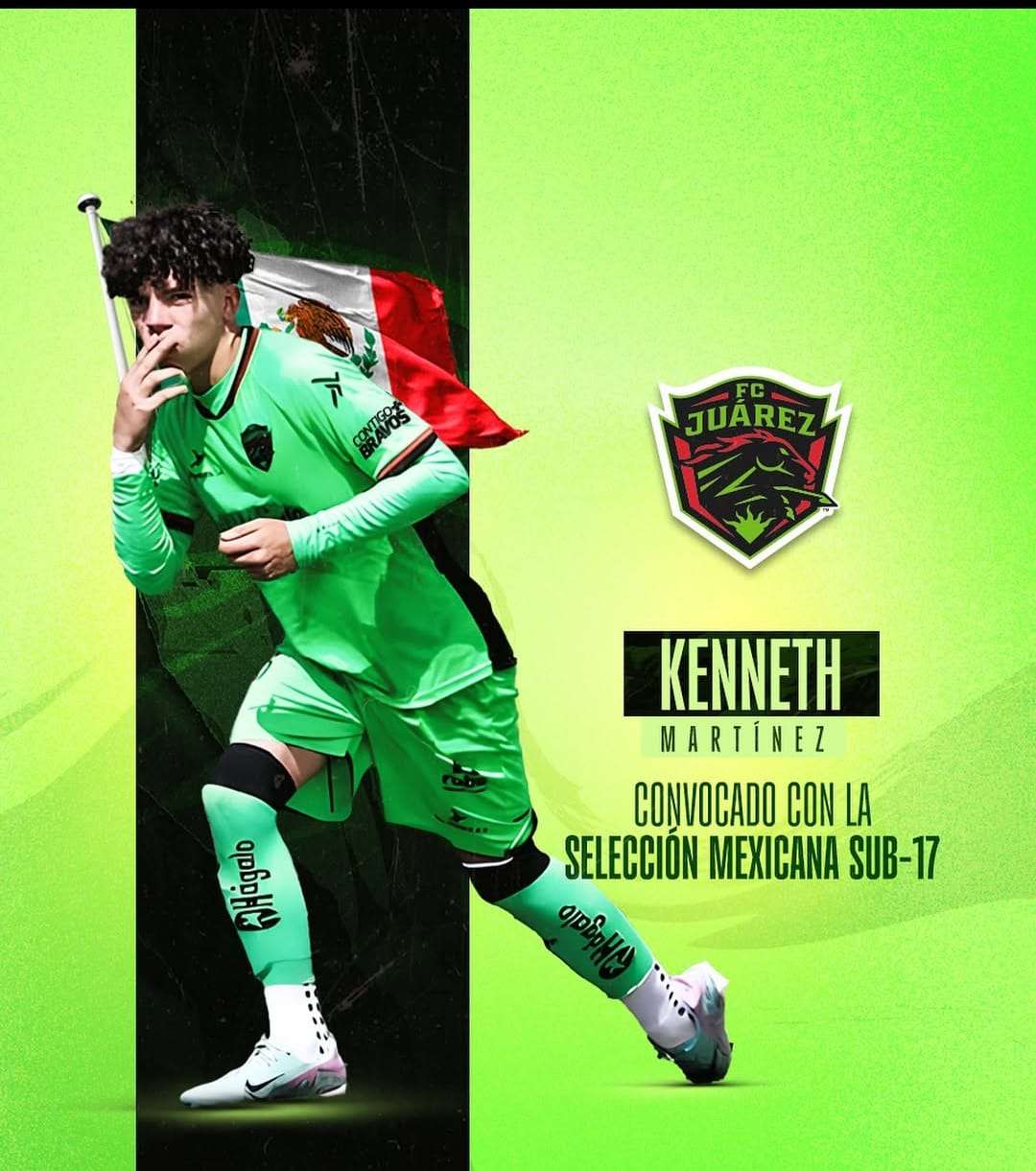 Convoca México sub-17 al chihuahuense Kenneth Martínez