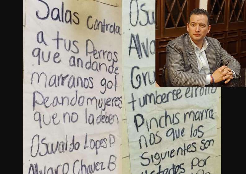 Destaca Bonilla valentía de policías, luego de narcomanta