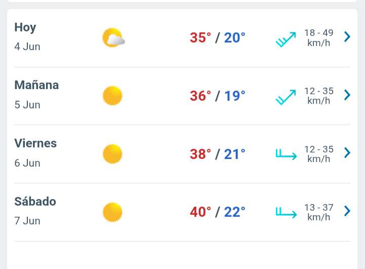 Día con nubes y claros temperatura hasta 33°C en Juárez