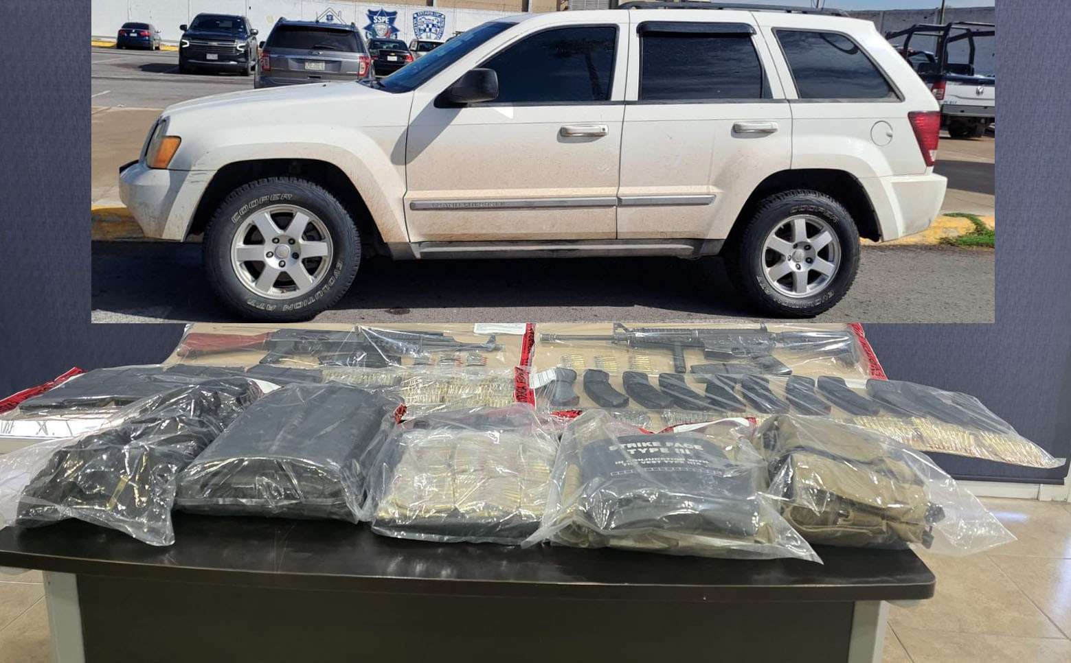 Malandros disparan a estatales y abandonan camioneta con armas en Aldama