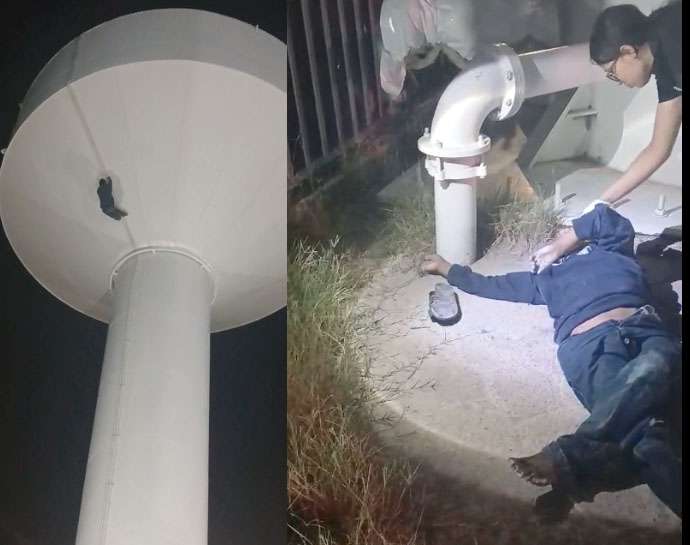 Video: joven muere al caer de tanque de la Jmas en Ojinaga