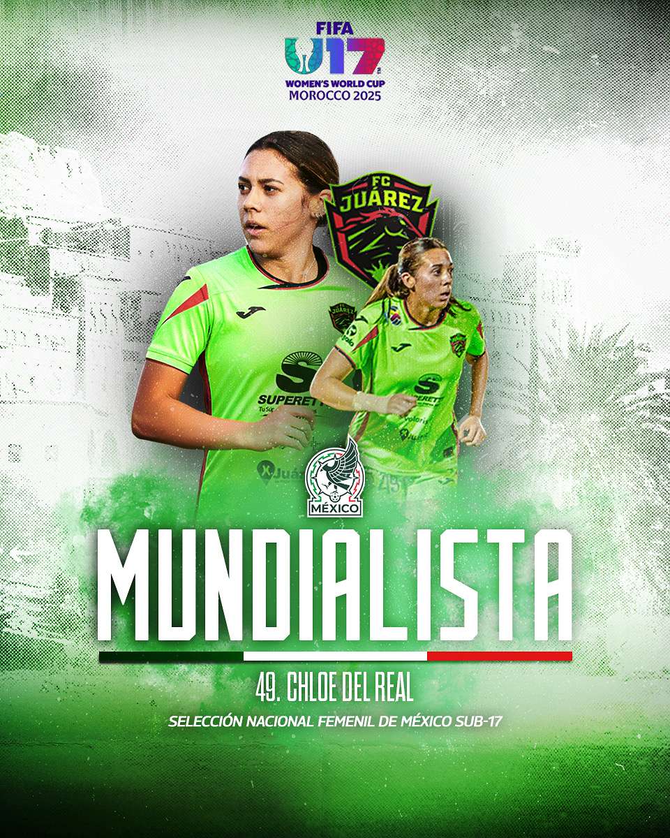 Representa Chloe del Real a Bravos Femenil en el Mundial Sub-17