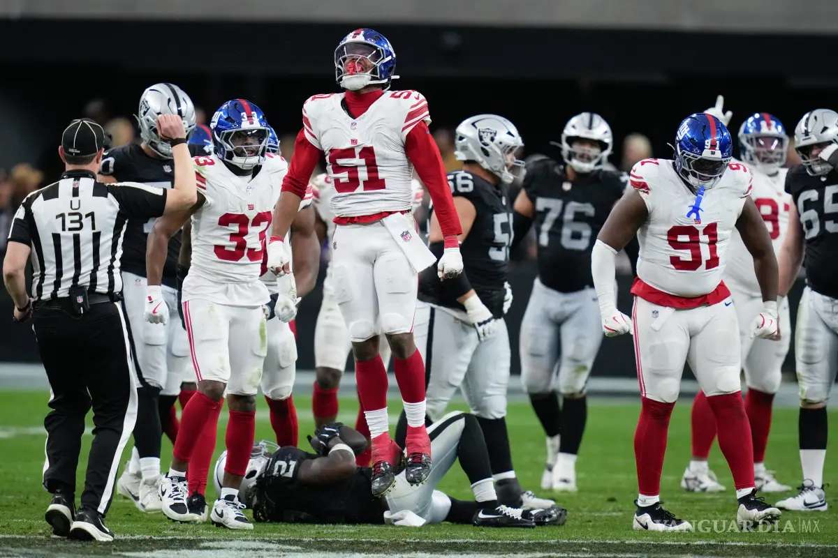 Pierden Raiders en casa ante Giants y cierran año con 14 derrotas  