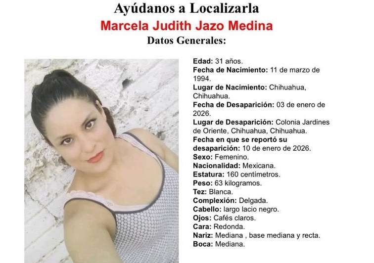 Buscan a mujer desaparecida en Jardines de Oriente