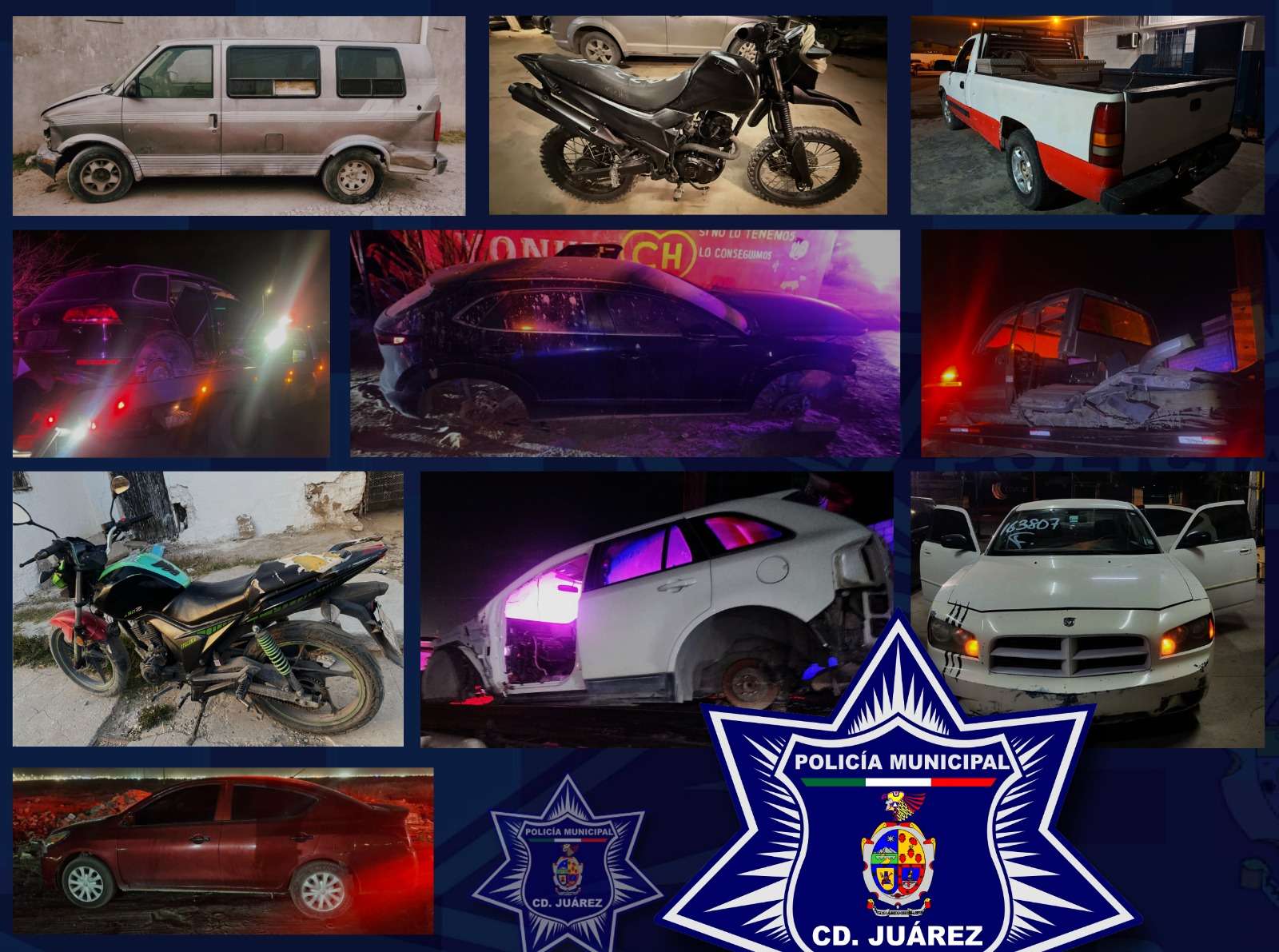 Recuperan 14 vehículos robados en operativo especial