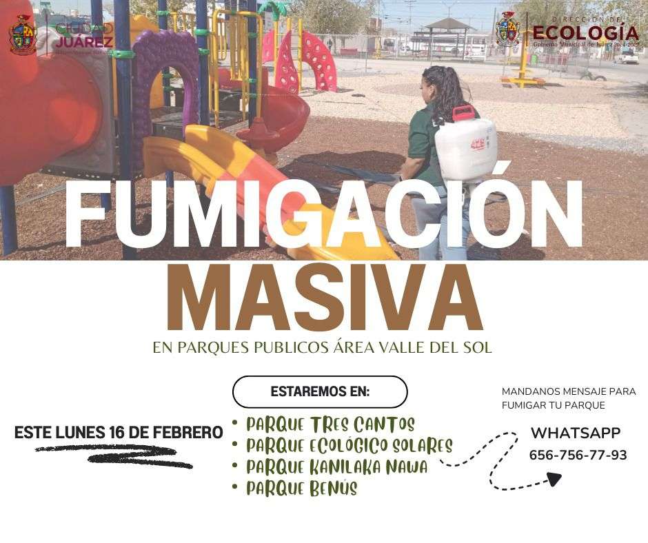 Fumigaran contra garrapata parques públicos de Valle del Sol