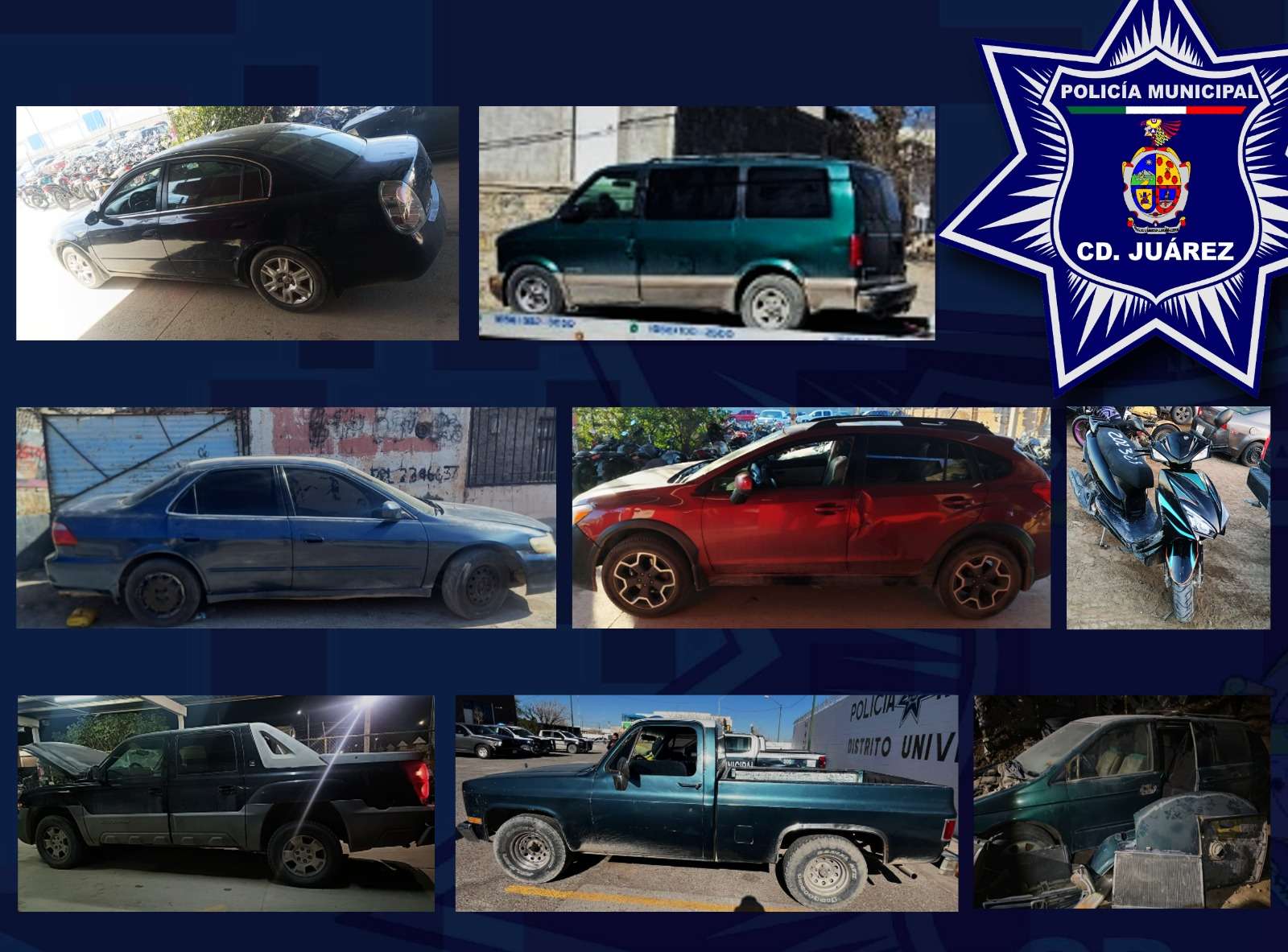 Recuperan 10 vehículos robados durante operativo especial