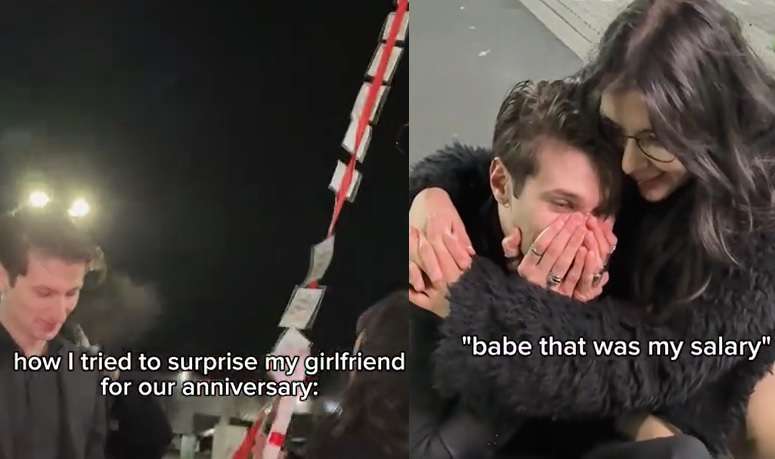 Sale mal sorpresa y el dinero vuela por los cielos