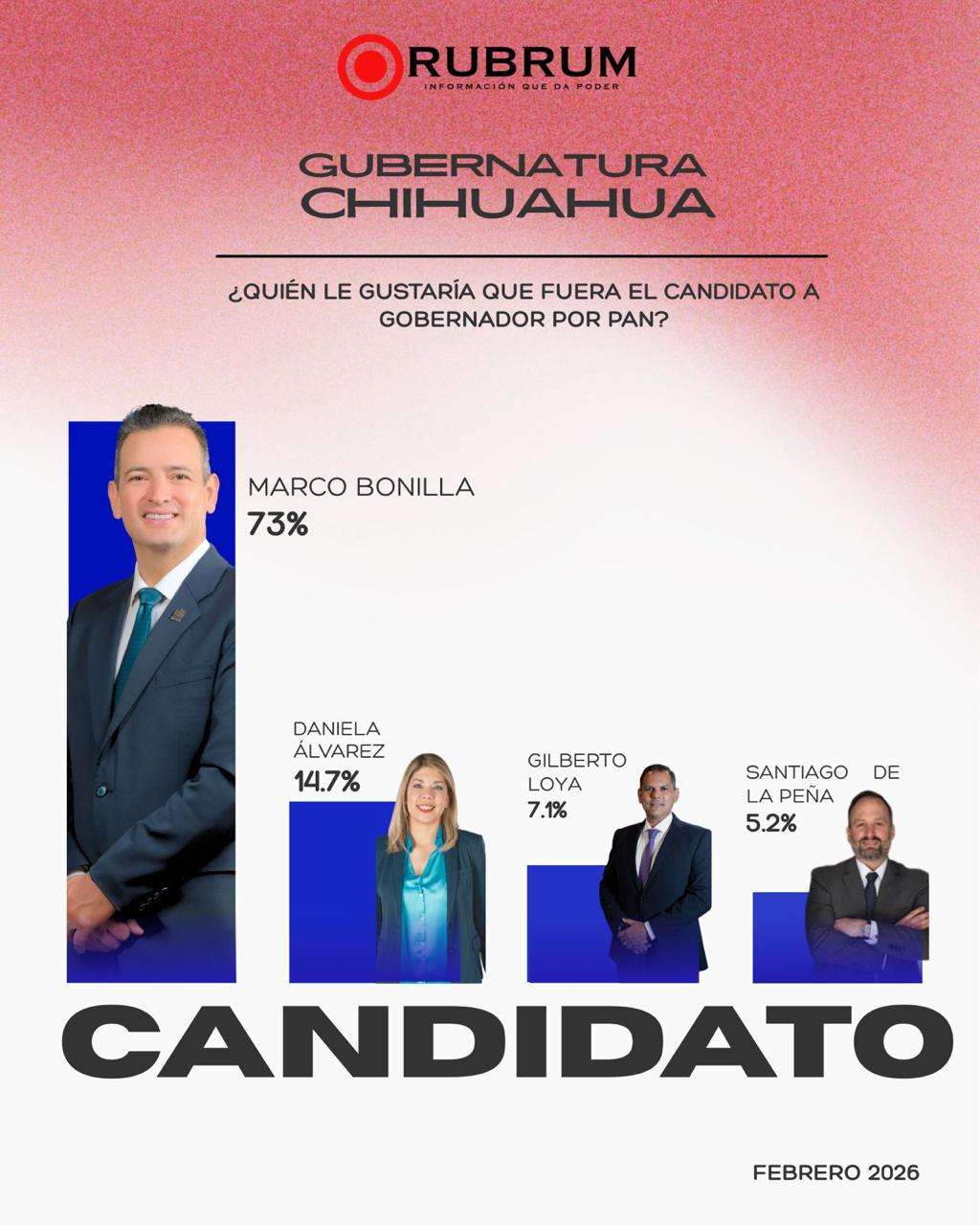 Encabeza Marco Bonilla preferencias a la gubernatura por el PAN: Rubrum 
