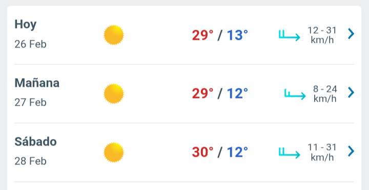Día soleado con temperatura hasta 29°C en Juárez 