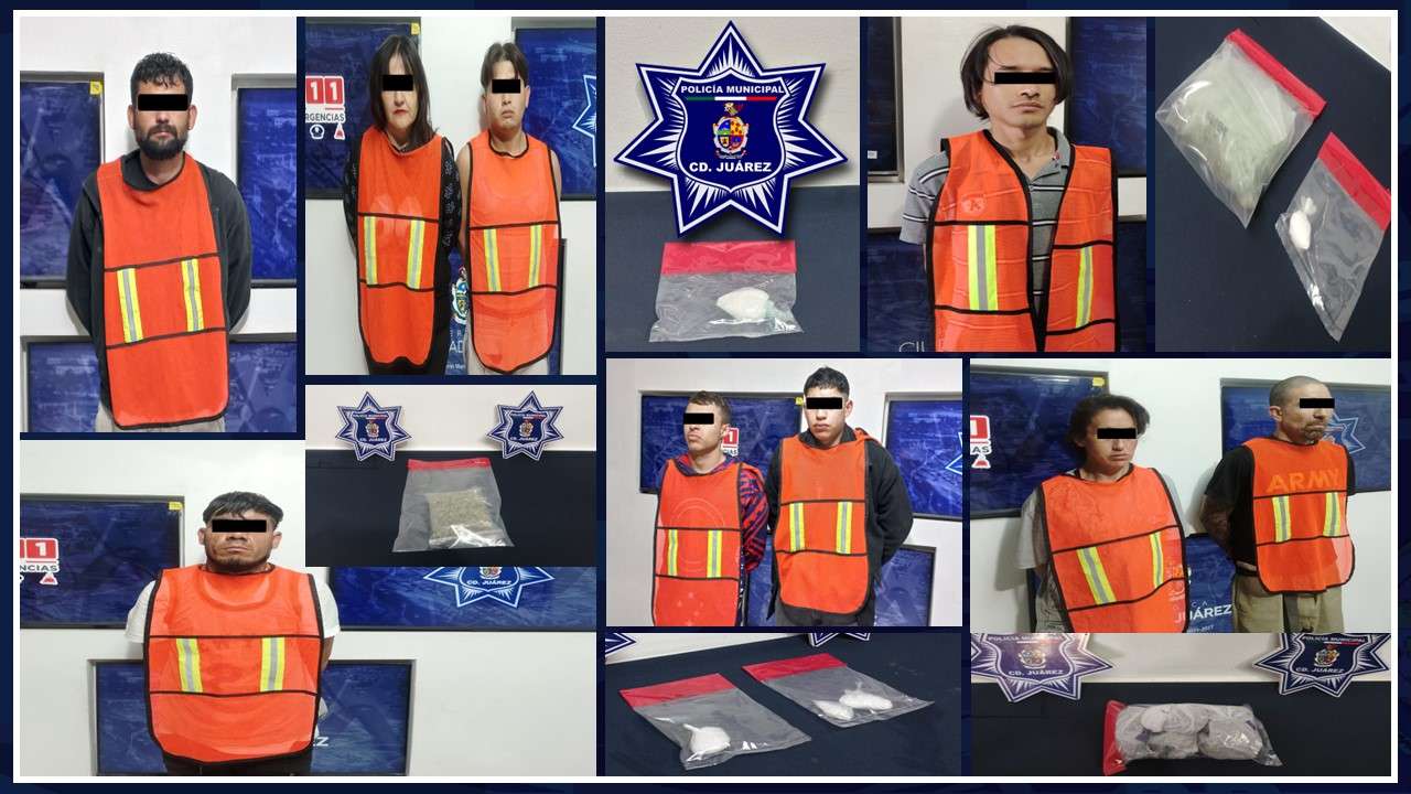 Arrestan a 9 narcomenudistas 