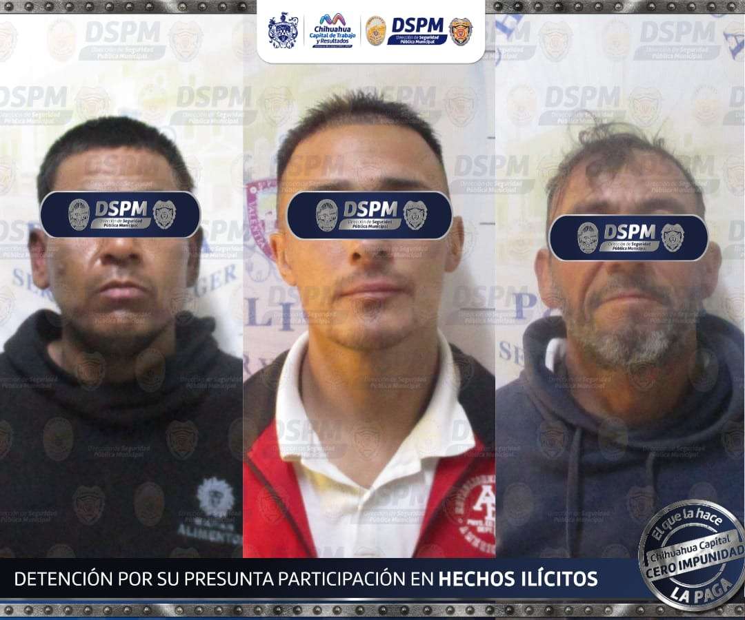 Arrestan a tres con droga en la ciudad 

