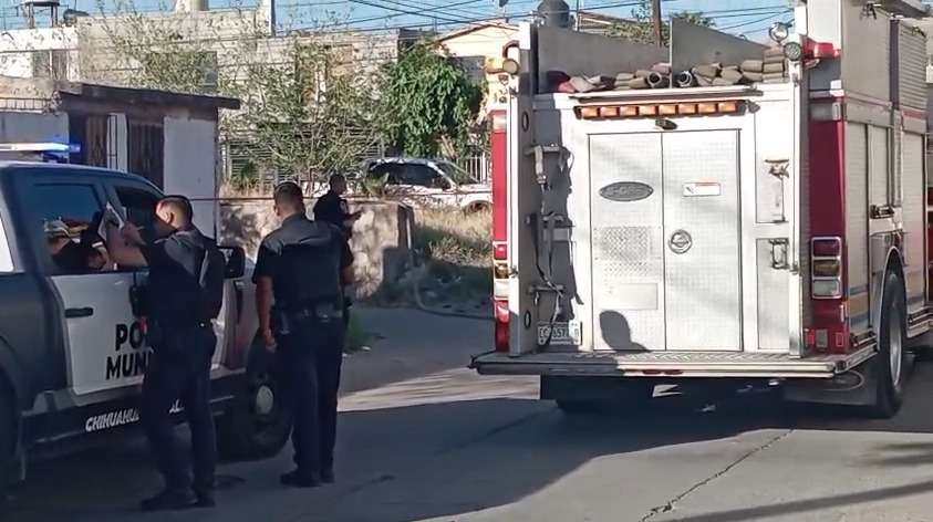 Reportan fuego y hallan cadáver en la Diego Lucero