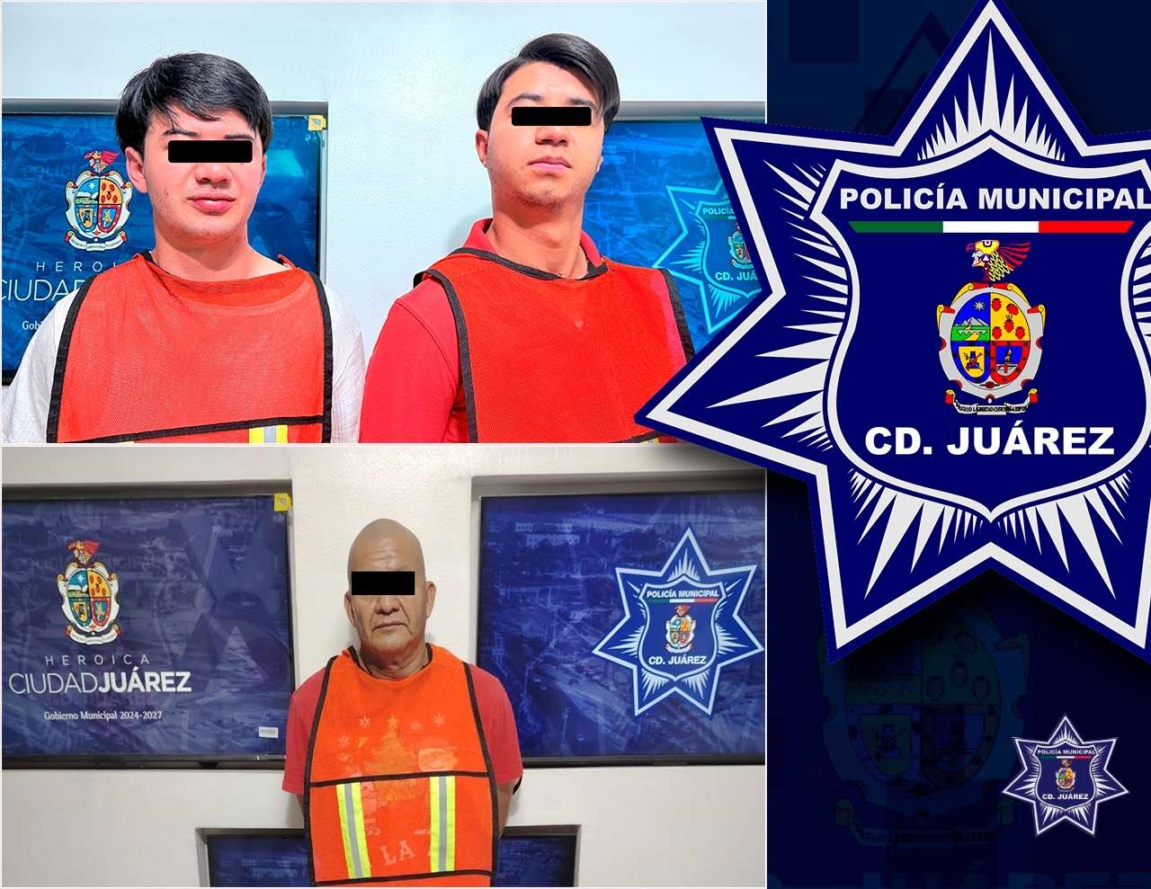 Arrestan a tres personas por violencia familiar 