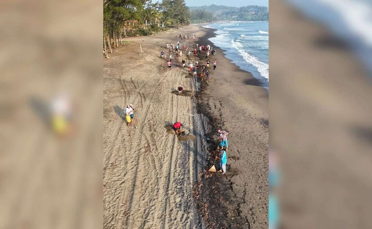 Recolectan 700 toneladas de hidrocarburo derramado