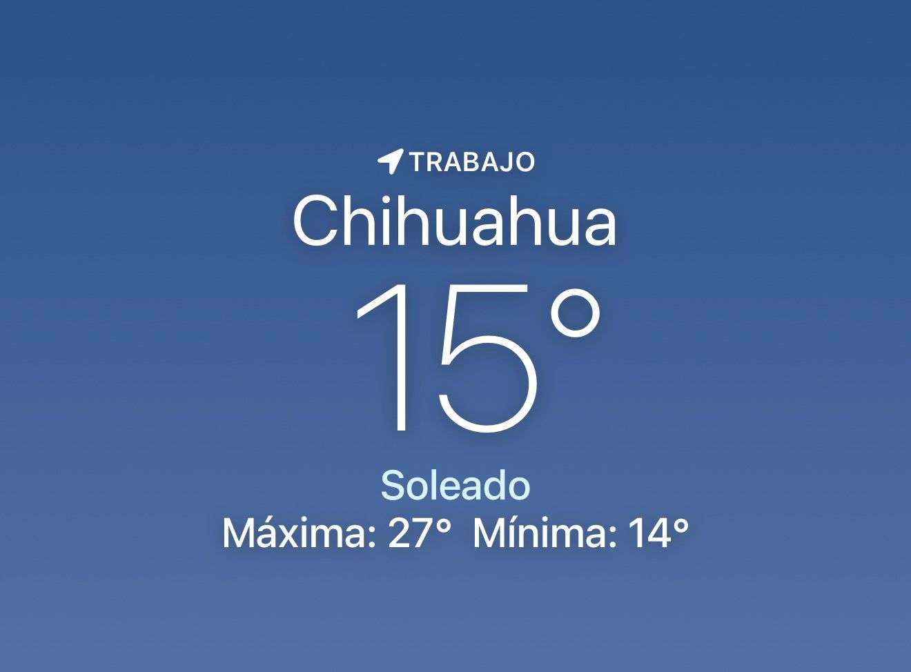 Se espera día soleado con máxima de 27 grados centígrados 