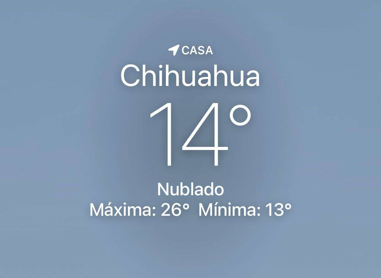 Se espera mañana nubosa con temperatura de 14 grados centígrados 