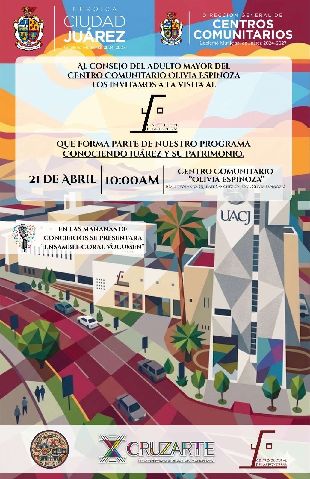 Invitan a adultos mayores a conocer patrimonio de Juárez