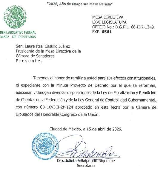 Reforma fortalece control de los recursos públicos y obliga a acreditar su origen
