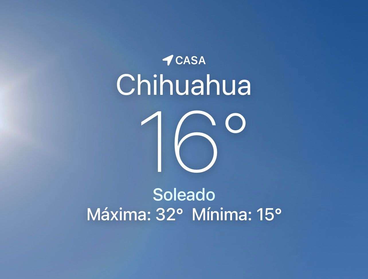 Se espera día soleado con máxima de 32 grados centígrados