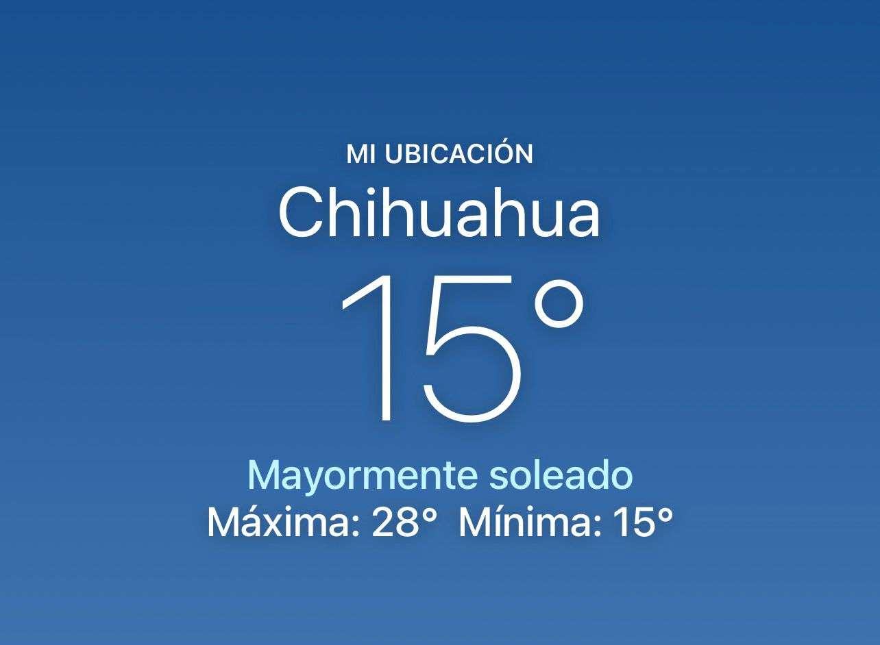 Se espera día soleado con máxima de 28 grados centígrados 