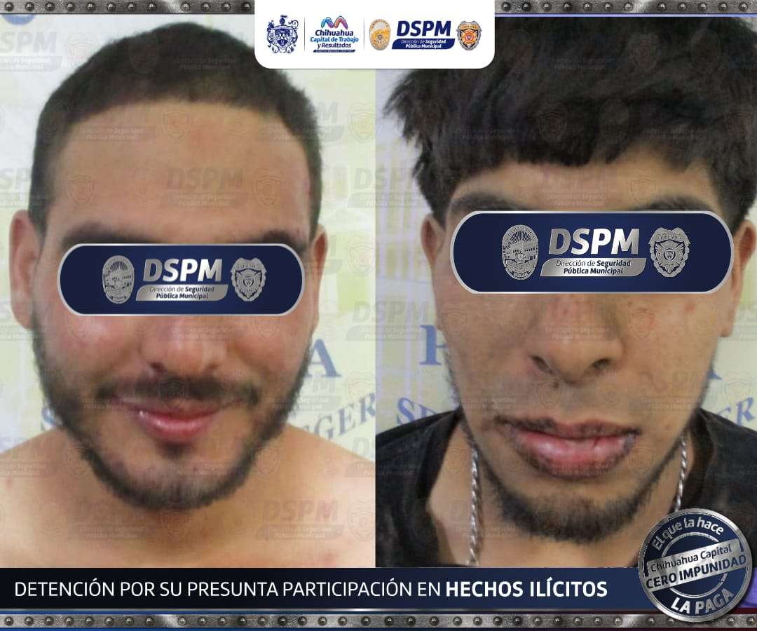 Detienen a dos probables asaltantes de gasolinera
