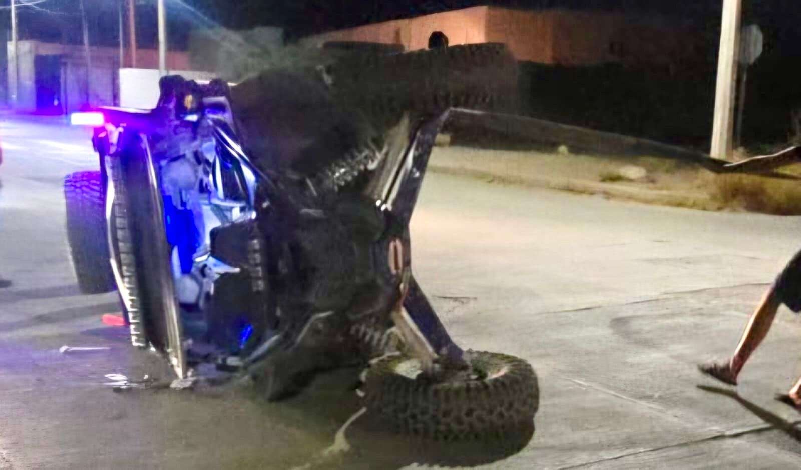 Vuelca Razer en la Palestina; vecinos denuncian arrancones clandestinos 