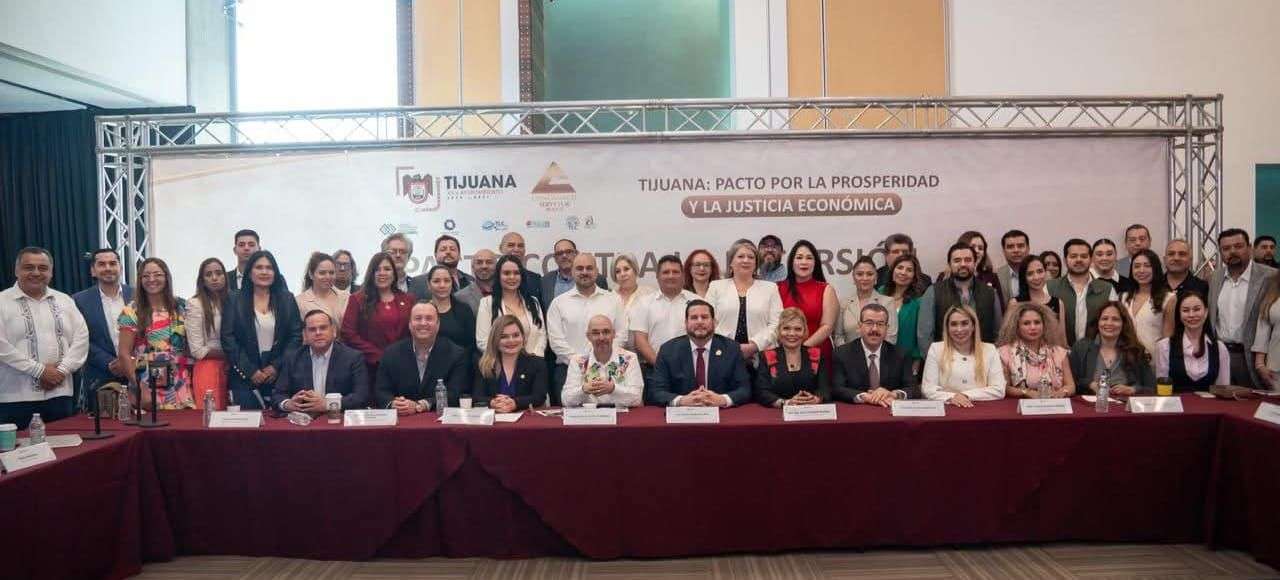 Firman Concanaco y Tijuana pacto por la Prosperidad y Justicia Económica 