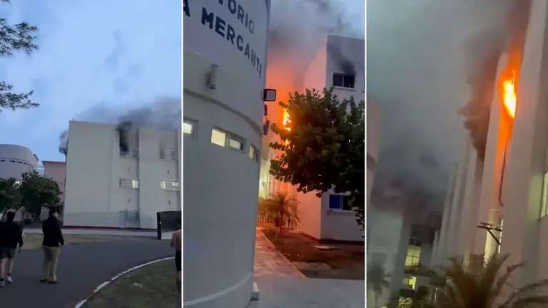 Sofocan incendios en dormitorios de Escuela Náutica Mercante en Veracruz