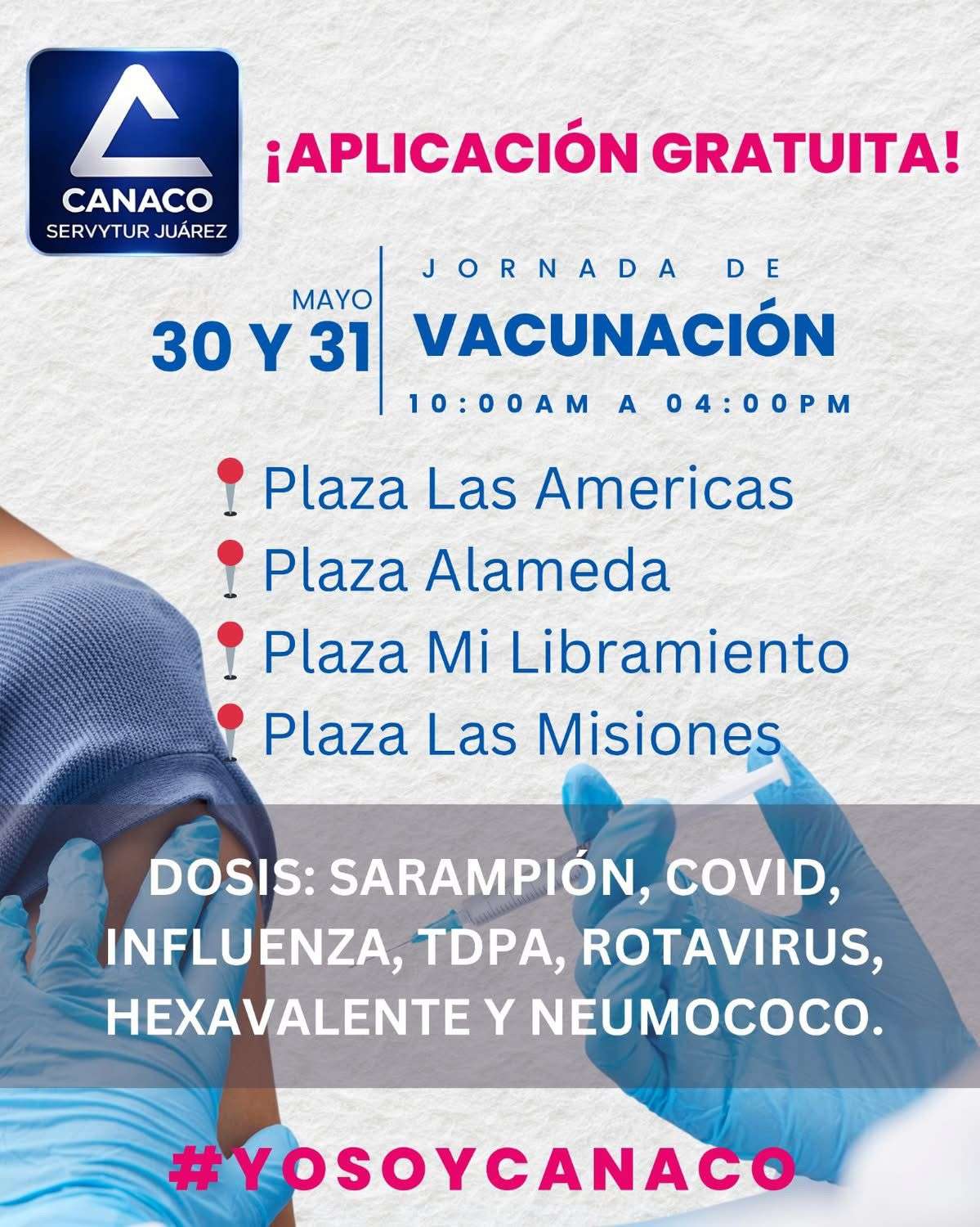 Invitan a participar en Jornada de Vacunación gratuita hoy y mañana