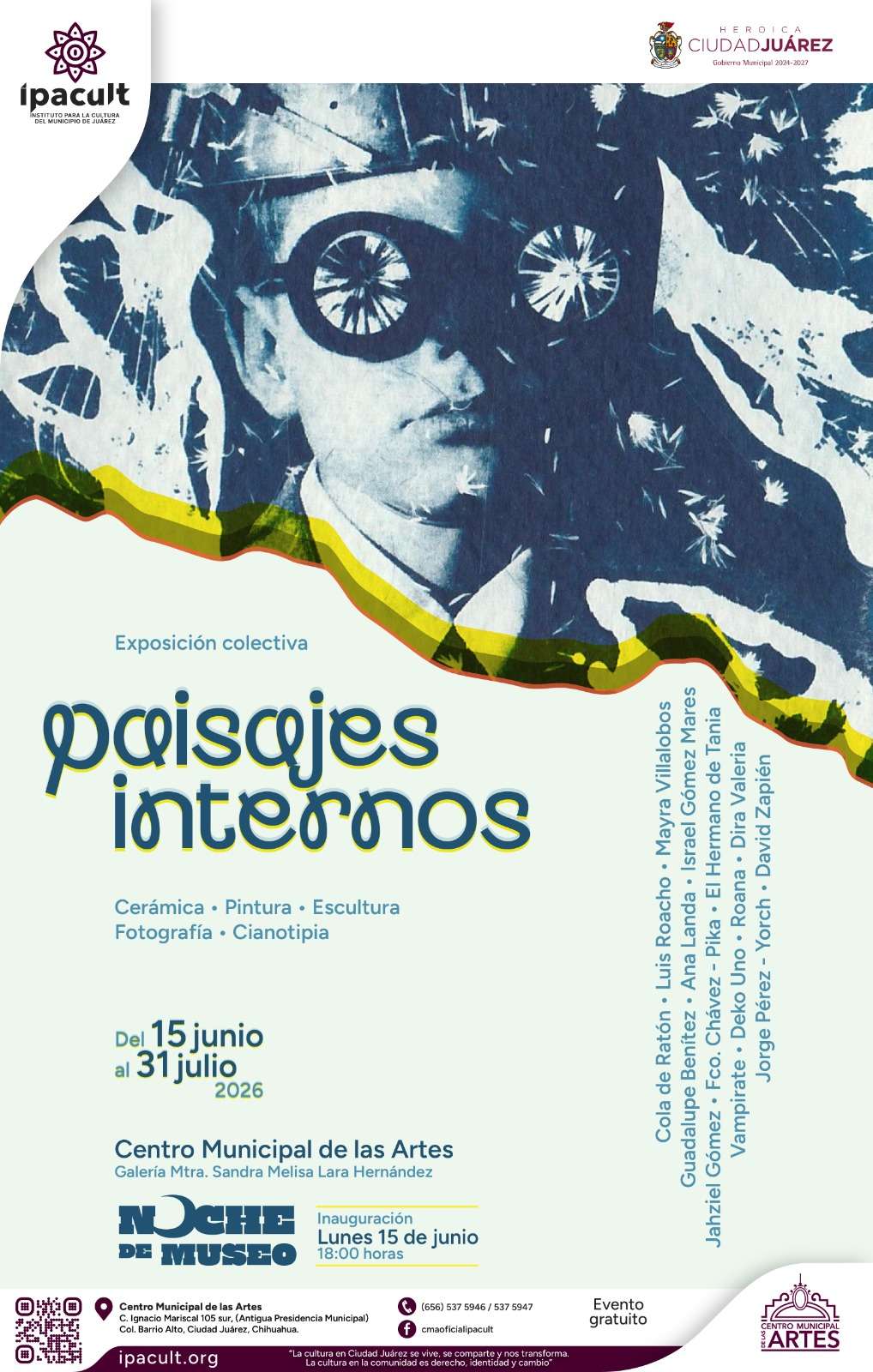 Reúnen a 14 artistas juarenses en la exposición Paisajes internos
