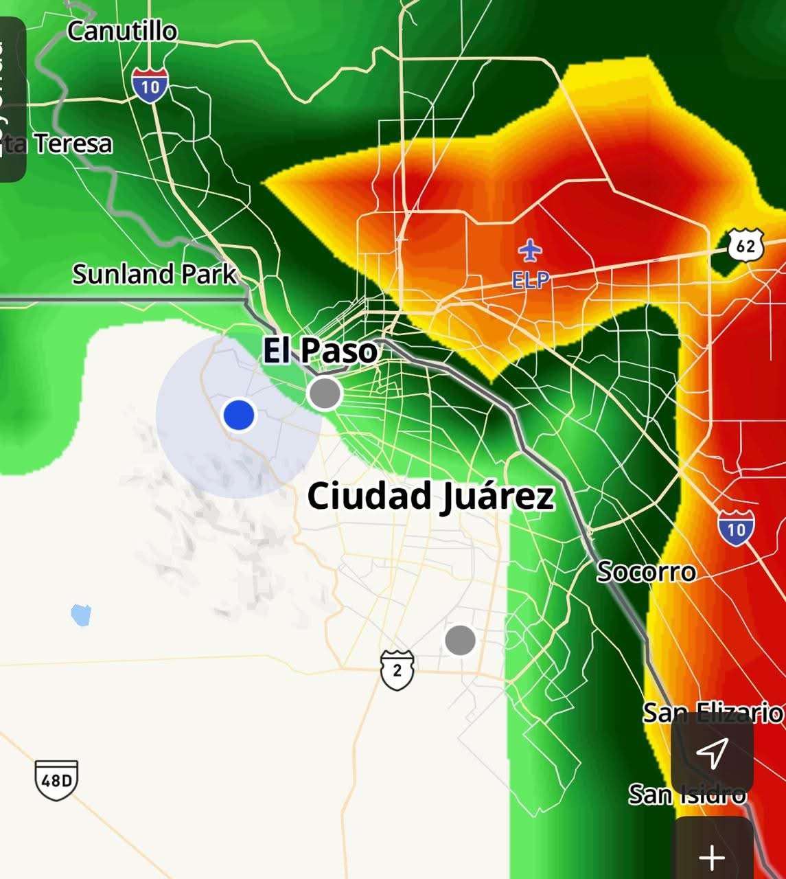 Alertan por tormentas fuertes e inundaciones en la ciudad 