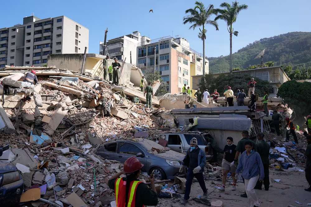 Deja terremoto en Venezuela 188 muertos y más de mil 500 heridos