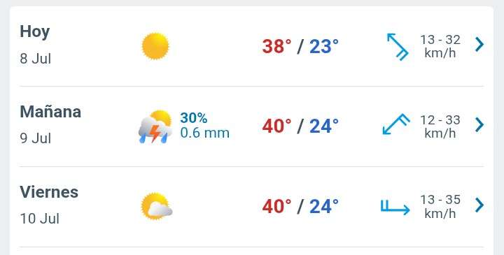 Día soleado con temperatura hasta 38°C en Juárez 