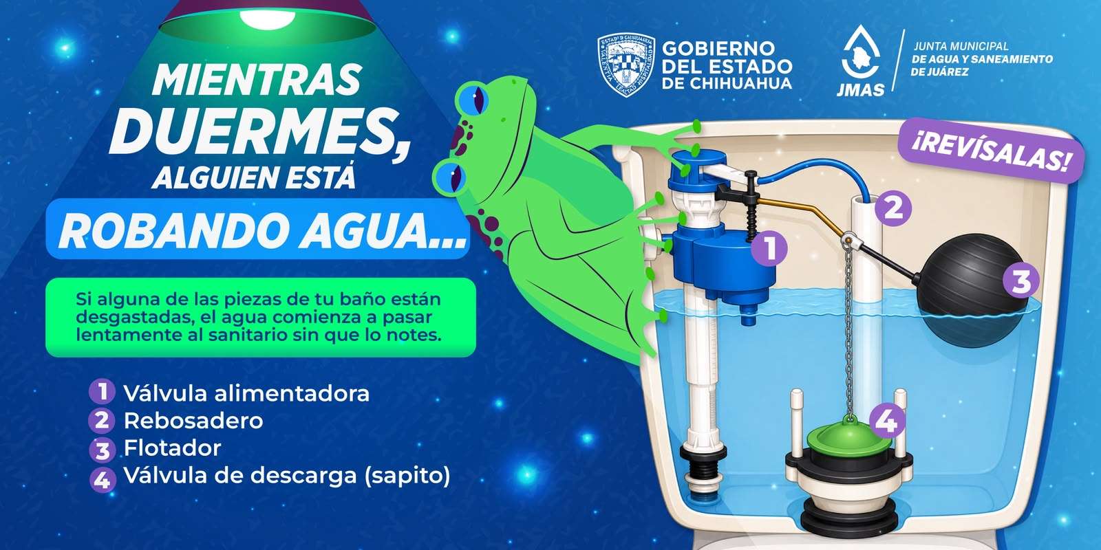 Recomienda JMAS revisar fugas y evitar desperdicio de agua 