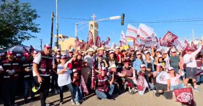 Realizan crucero en Nuevo Casas Grandes en apoyo a Cruz 