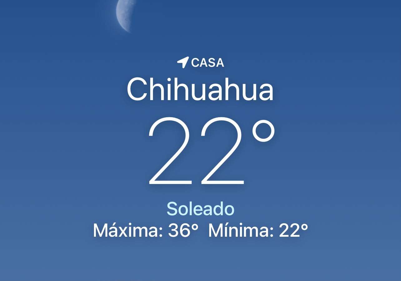 Amanece soleado con temperatura de 22 grados centígrados 