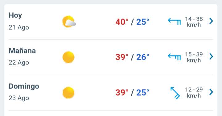 Día con nubes y claros, temperatura hasta 40°C en Juárez 