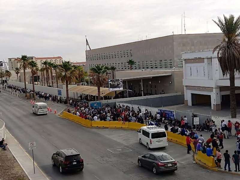 Cancelan citas para residencia permanente en Consulado de EU en Juárez 