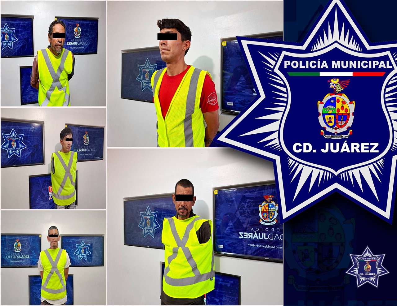 Arrestan a 5 prófugos de la justicia