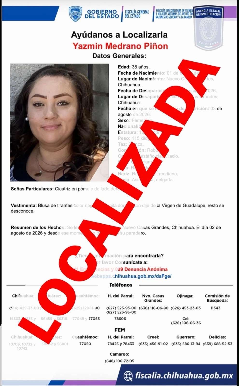 Localizan en Hermosillo a mujer con reporte de ausencia en NCG